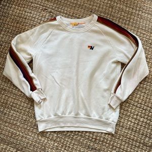 aviator nation 5 stripe sweatshirt